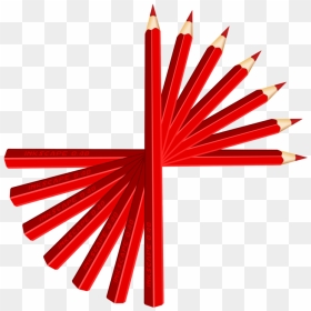 Pencil,line,red - Banking Circle Logo, HD Png Download - colored pencil png