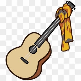 Acoustic Guitar Sticker By Netflix Clipart , Png Download - Guitar Sticker, Transparent Png - guitar outline png