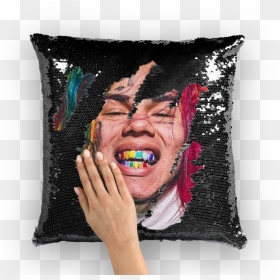 6ix9ine Sequin Pillow , Png Download - Small Face Gordon Ramsay, Transparent Png - anime body pillow png
