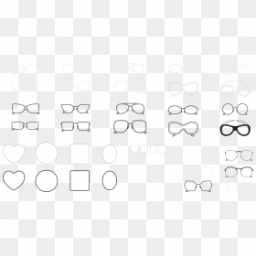 Sunglasses Sprite Png - Circle, Transparent Png - kamina glasses png