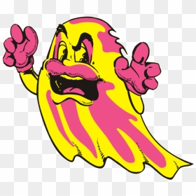 Mspac Ghost - Ms Pac Man Side Art, HD Png Download - pacman ghosts png