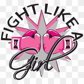 Transparent Fight Like A Girl Png, Png Download - breast cancer awareness png