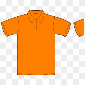 Polo Shirt Template Svg Clip Arts - Shirt Orange Clip Art, HD Png Download - shirt template png
