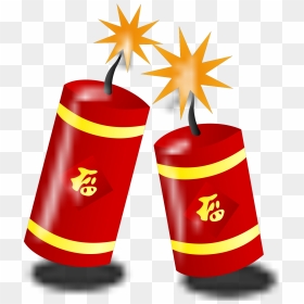 Chinese New Year Decoration Png, Transparent Png - fireworks clipart png