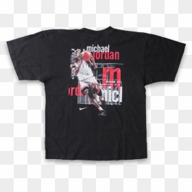 Vintage Nike Jordan T-shirt With Jumpman Logo And Back - Active Shirt, HD Png Download - jumpman logo png