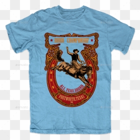 Rodeo T-shirt Template By Svperkidz - Active Shirt, HD Png Download - shirt template png