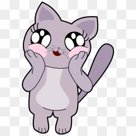 Cat In Love Clipart - Cartoon, HD Png Download - cat nose png