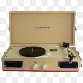 #crosley #recordplayer #aesthetic #png #polyvore #nichememe - 60s Suitcase Record Player, Transparent Png - record player png