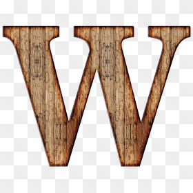 Wooden Capital Letter W - Letter W Transparent Background, HD Png Download - wooden plank png