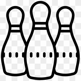 Bowling Pins Icon - Dessin Quille, HD Png Download - bowling pins png