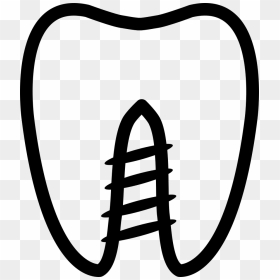 Tooth Outline, HD Png Download - tooth outline png