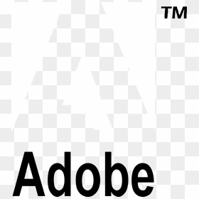 Adobe Logo Black And White - White Adobe Logo Transparent, HD Png Download - adobe indesign logo png
