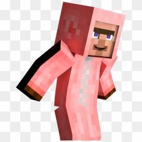 Minecraft Pig Costume Skin, HD Png Download - minecraft pig png