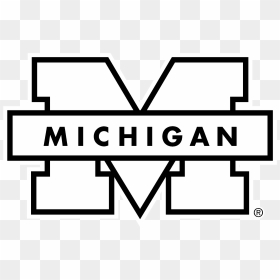 Michigan Logo Png - Michigan Wolverines Decal, Transparent Png - michigan outline png