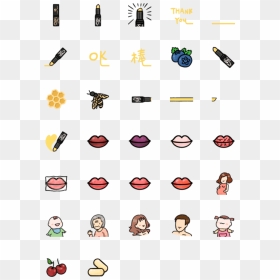 Clip Art, HD Png Download - lipstick emoji png