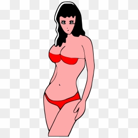 Bikini Beach Girl Clip Arts - Woman In Bikini Clipart, HD Png Download - bikini girl png