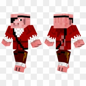 Minecraft Glasses Skin Template, HD Png Download - minecraft pig png
