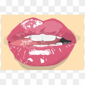Free Vector Sexy Mouth - Lips Greeting Card, HD Png Download - lips vector png