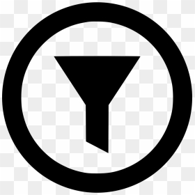 Filter Round - Creative Commons Icons, HD Png Download - filter icon png