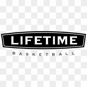 Lifetime Basketball Logo Black And White - Lifetime Basketball Hoop Logo, HD Png Download - basketball logo png