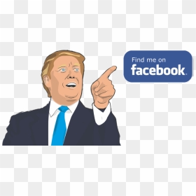 Transparent Facebook Thumb Png - Trump Animasi, Png Download - thumb png