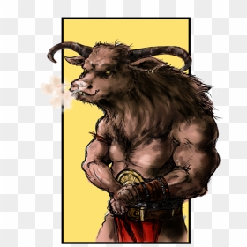 Minotaur Muscles By Szacsi-d4qad9o - Illustration, HD Png Download - muscles png