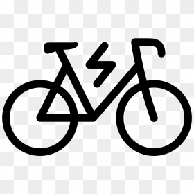 Electric Bicycle Filled Icon - Bicycle Icon Png, Transparent Png - bike icon png