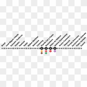 Mapa Línea 7 Metro De Santiago - Circle, HD Png Download - linea png