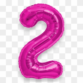 Pink - Number 2 Balloon Png, Transparent Png - pink balloon png