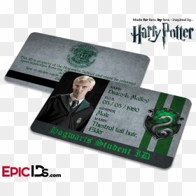 Transparent Draco Malfoy Png - Hogwarts Student Id Card, Png Download - draco malfoy png