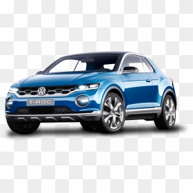 Blue Volkswagen T Roc Car - Volkswagen T Roc Png, Transparent Png - volkswagen png