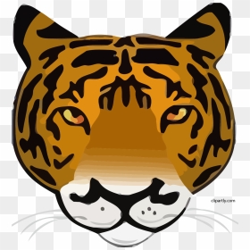 Tiger Clipart Png - Tiger Face Clip Art, Transparent Png - tiger clipart png