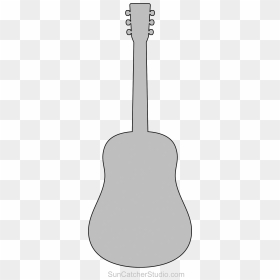 Scroll Saw Guitar Pattern, HD Png Download - guitar outline png