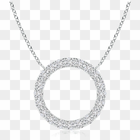 Lab Grown Diamond Open Circle Necklace - Locket, HD Png Download - pendant png
