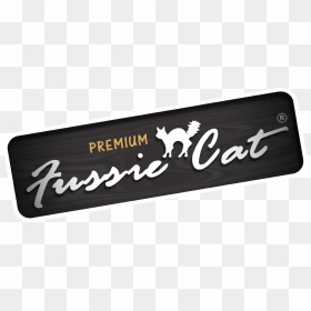 Fussie Cat Food Logo, HD Png Download - cat logo png