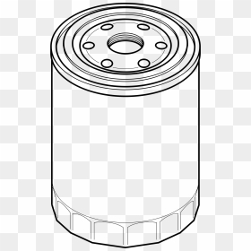 Oil Filter Clip Arts - Car Oil Filter Drawing, HD Png Download - filter icon png