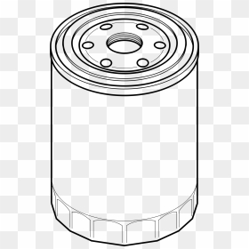 Oil Filter Clip Arts - Car Oil Filter Drawing, HD Png Download - filter icon png