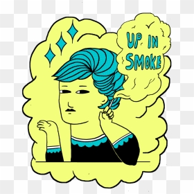 Up In Smoke - Illustration, HD Png Download - yellow smoke png
