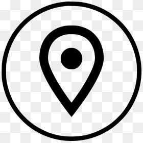 Location Svg Png Free - Circle Gps Icon Png, Transparent Png - gps icon png
