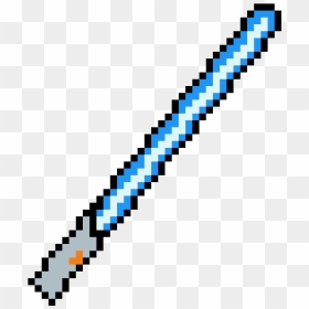 Purple Lightsaber Pixel Art, HD Png Download - blue lightsaber png