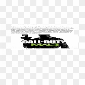 Poster, HD Png Download - mw3 png