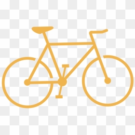 Icon Bicycle Yellow - Road Bike Png Icon, Transparent Png - bike icon png