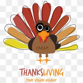Thanksgiving Clipart Vegan - Thanksliving, HD Png Download - thanksgiving clipart png