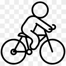 Transparent Bike Icon Png - Simple Bicycle Outline, Png Download - bike icon png