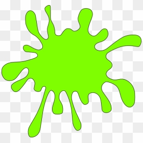 Ink Spot Clip Art - Pink Splat Clipart, HD Png Download - green slime png