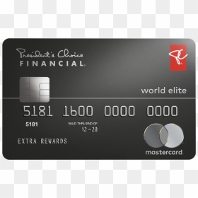 Pc Financial World Elite Mastercard - Pcfinancial Card, HD Png Download - mastercard png