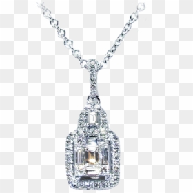 Ruth Square Baguette Pendant - Locket, HD Png Download - pendant png