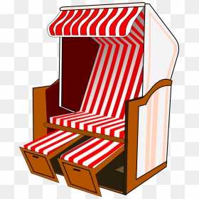 Strandkorb Clipart, HD Png Download - beach chair png