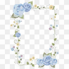 Transparent Rose Frame Clipart - Flower Design Paper Drawing, HD Png Download - rose frame png