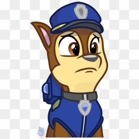 Sad Chase Paw Patrol Wants To Save Skye - Chase Paw Patrol Sad, HD Png Download - paw patrol clipart png